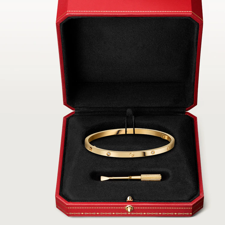 [Vicky]LOVE BRACELET 3.65MM 6 DIAMONDS