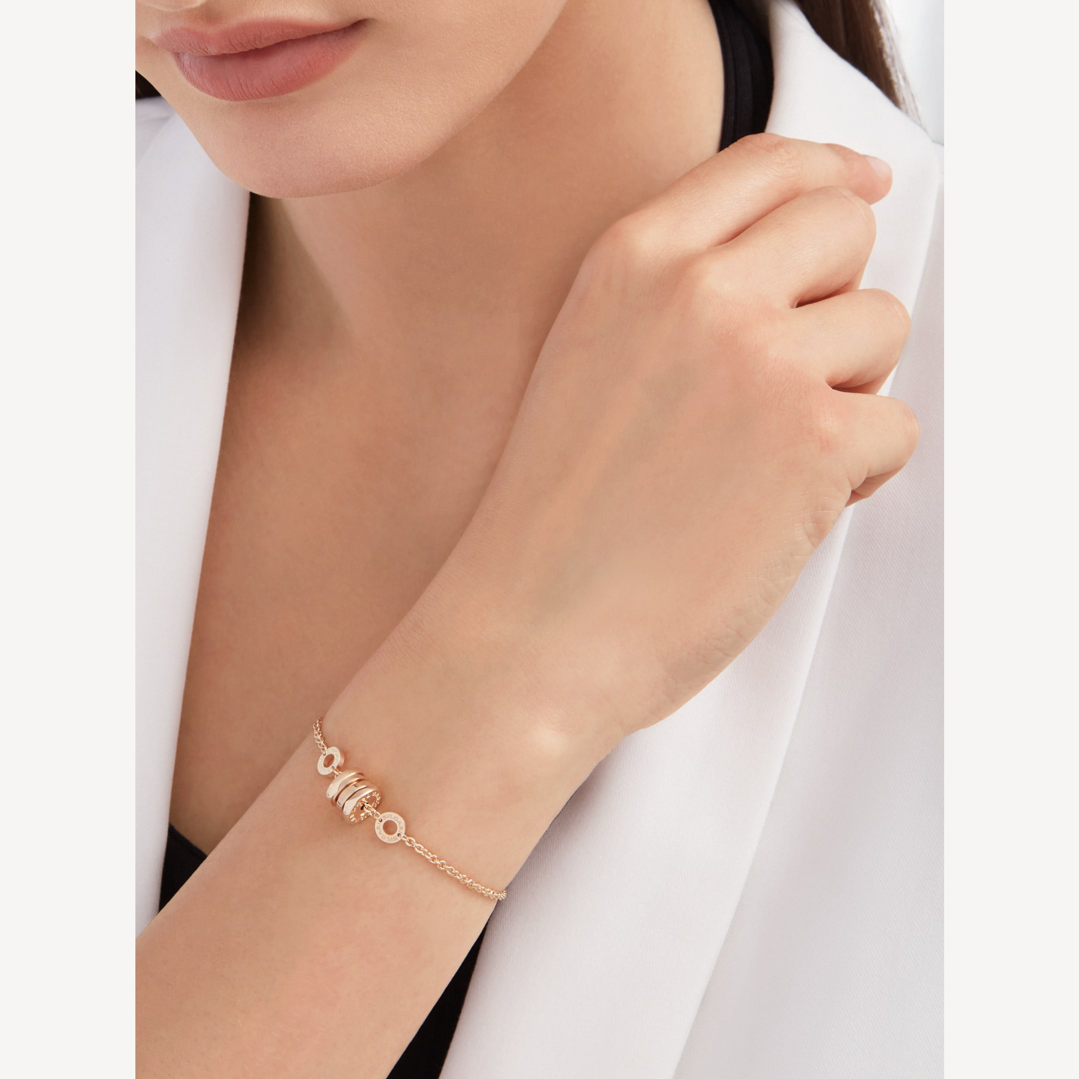 [Vicky]ZERO 1 SOFT PINK GOLD BRACELET