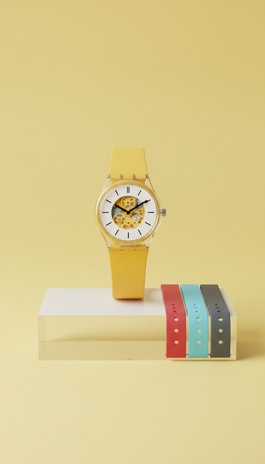 Oak Pop Swatch with Sunny Yellow