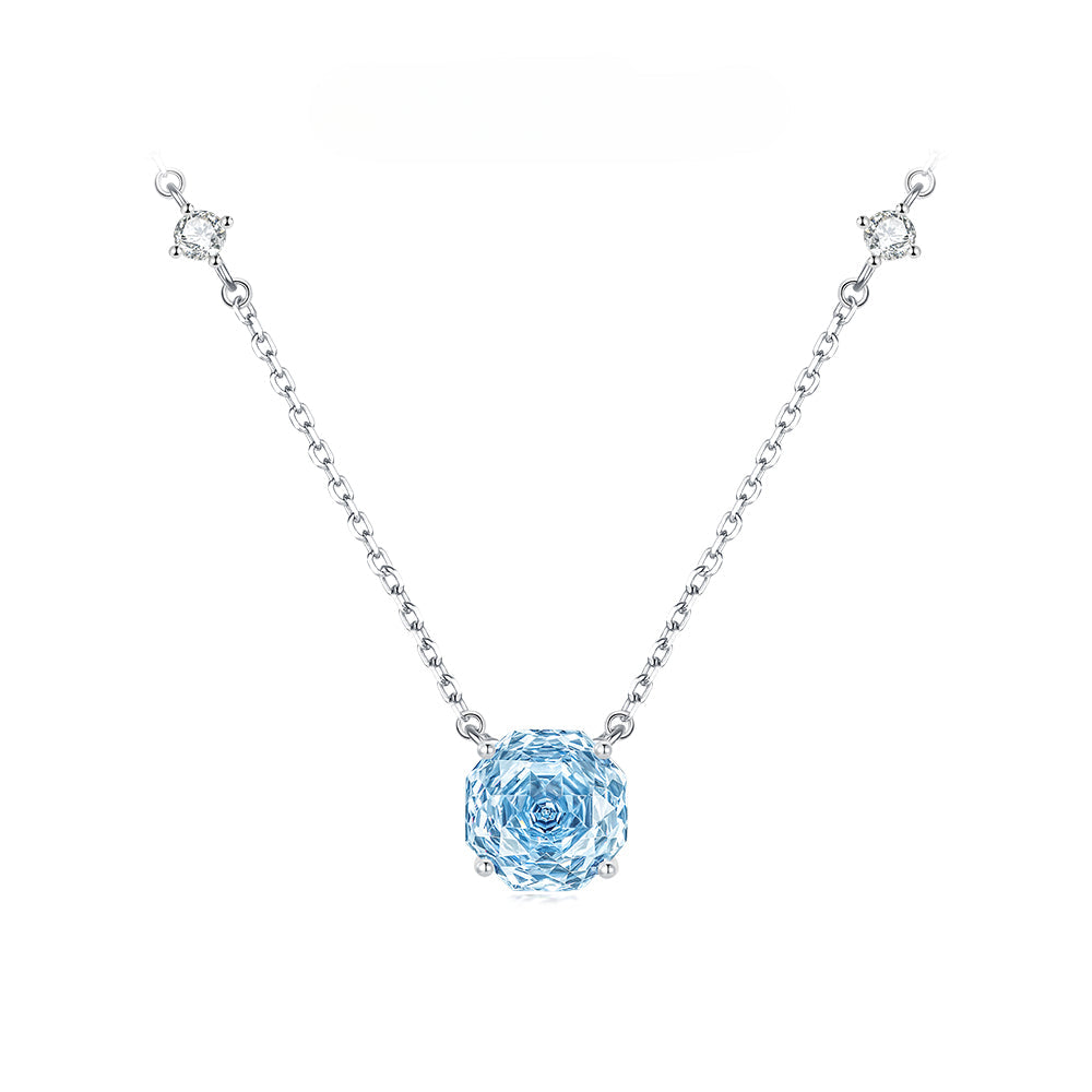 Rosette Nebula S925 Sterling Silver Light Luxury Collarbone Necklace