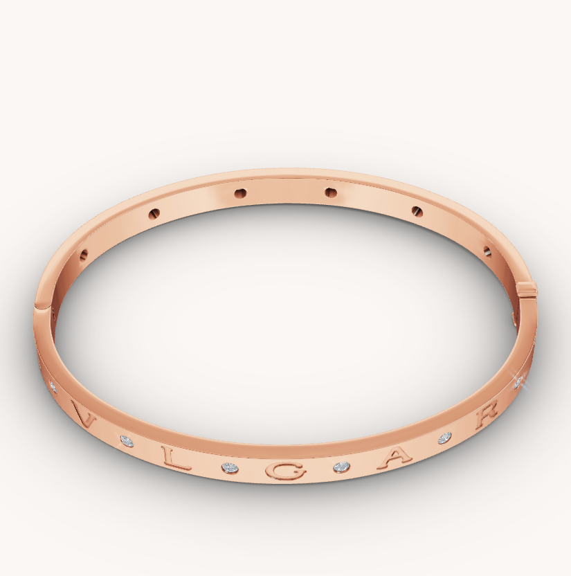 [Vicky]ZERO 1 PINK GOLD 12 DIAMONDS BRACELET