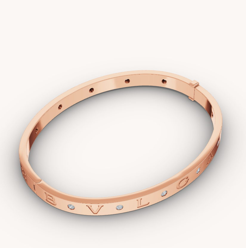 [Vicky]ZERO 1 PINK GOLD 12 DIAMONDS BRACELET