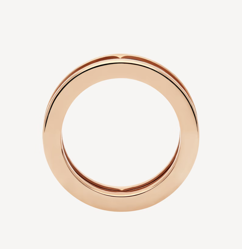 [Vicky]ZERO 1 ONE-BAND WITH OPENWORK LOGO SPIRAL RING