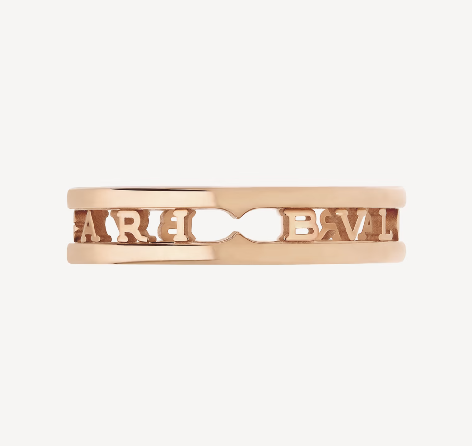 [Vicky]ZERO 1 ONE-BAND WITH OPENWORK LOGO SPIRAL RING