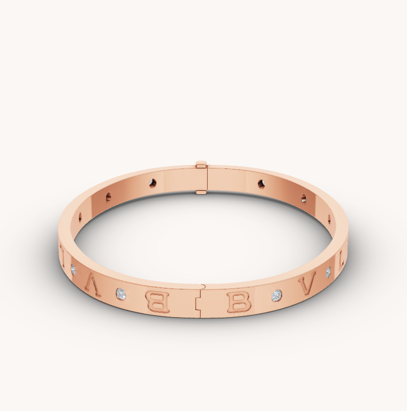 [Vicky]ZERO 1 PINK GOLD 12 DIAMONDS BRACELET