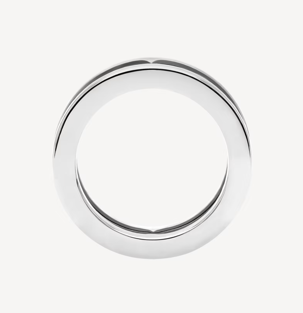 [Vicky]ZERO 1 ONE-BAND WITH OPENWORK LOGO SPIRAL RING