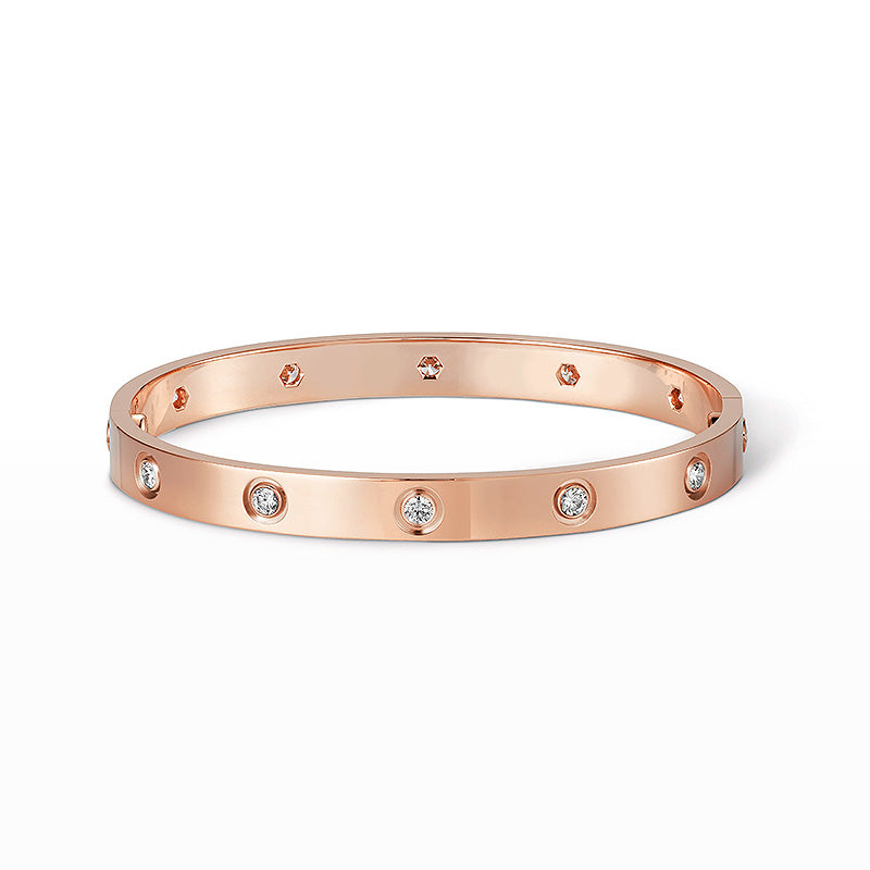 [Vicky]LOVE BRACELET 6.1MM 10 DIAMONDS