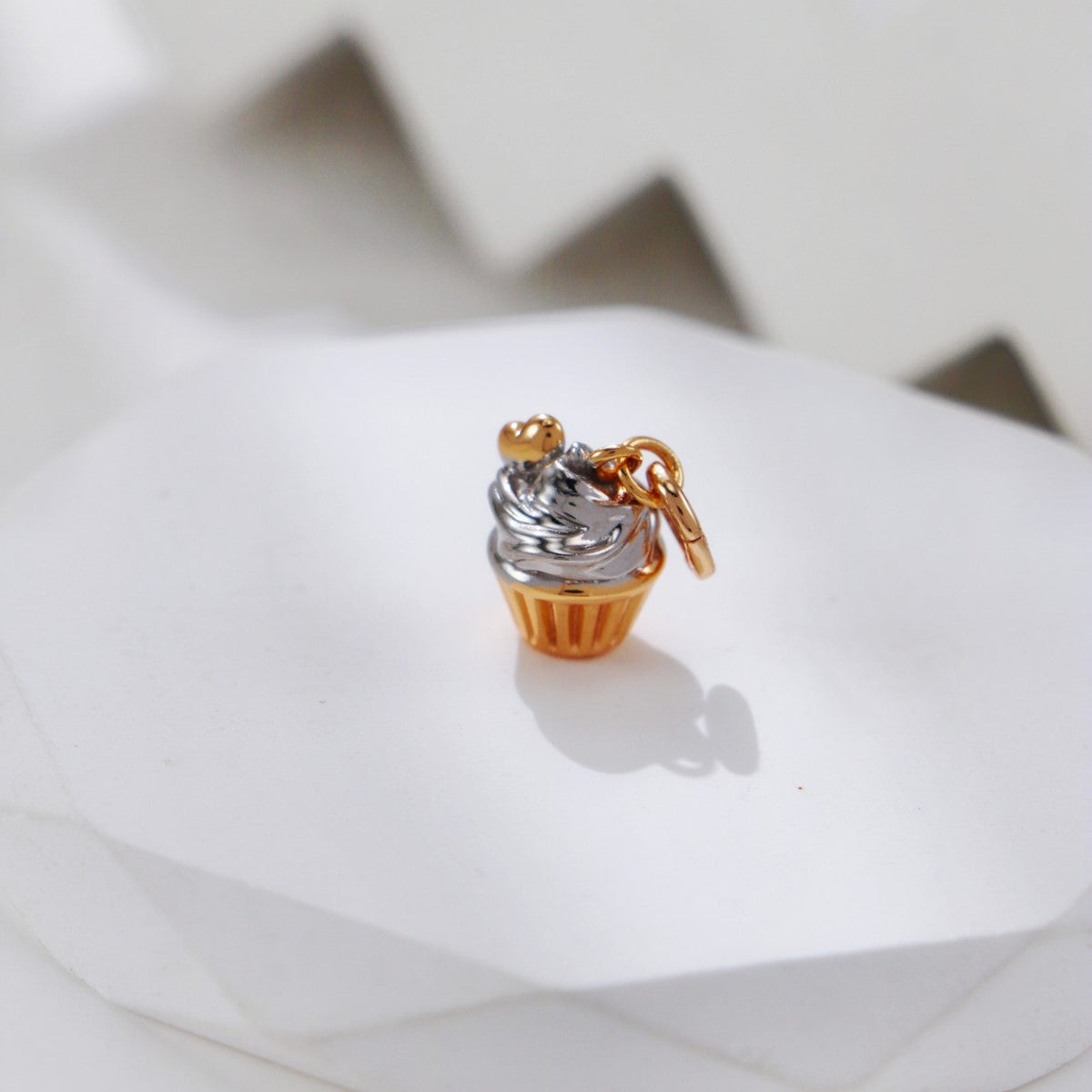 S925 Two-Tone Afternoon Tea Charm Necklace