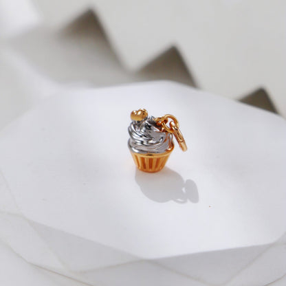 S925 Two-Tone Afternoon Tea Charm Necklace