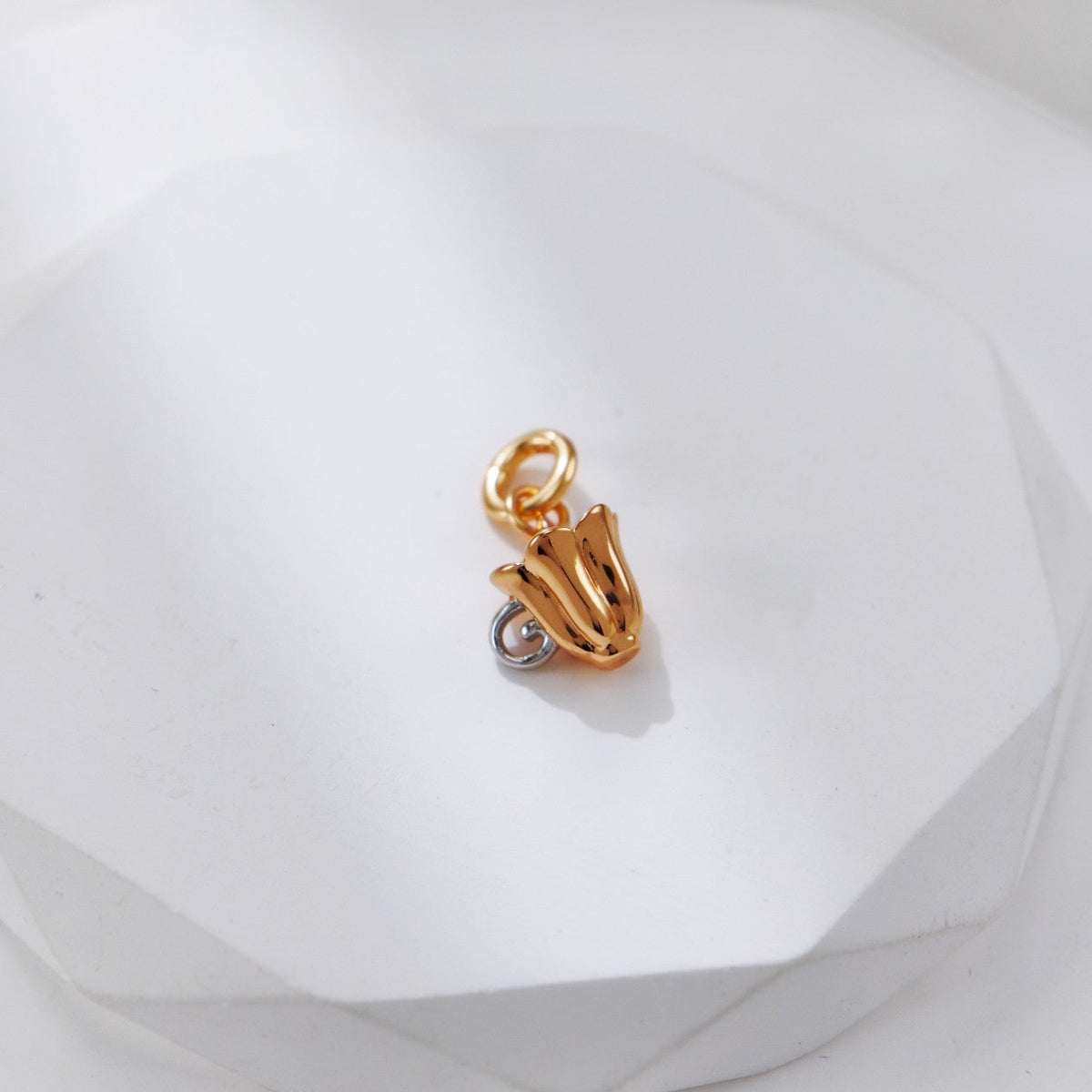 S925 Two-Tone Afternoon Tea Charm Necklace