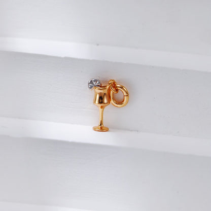 S925 Two-Tone Afternoon Tea Charm Necklace