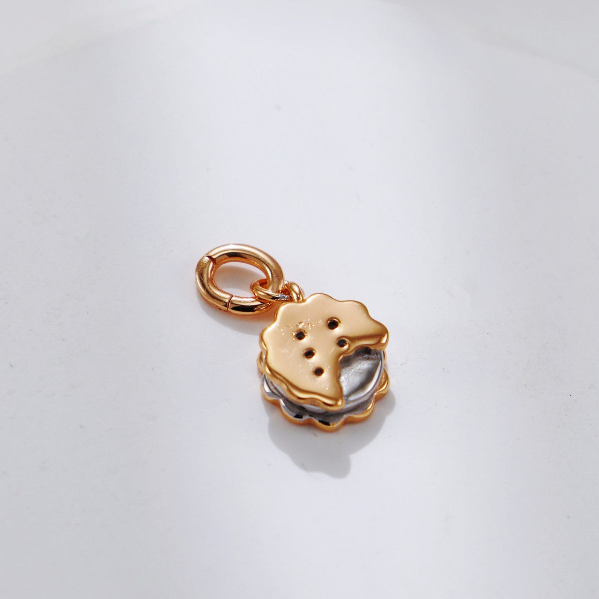 S925 Two-Tone Afternoon Tea Charm Necklace