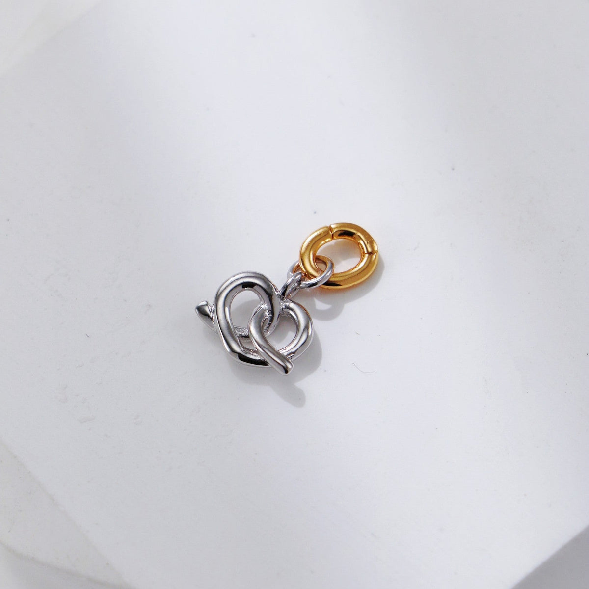 S925 Two-Tone Afternoon Tea Charm Necklace