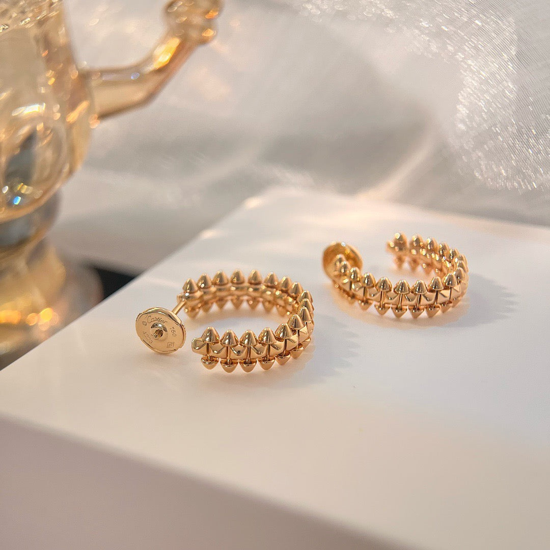 [Vicky]CLASH SMALL HOOP EARRINGS