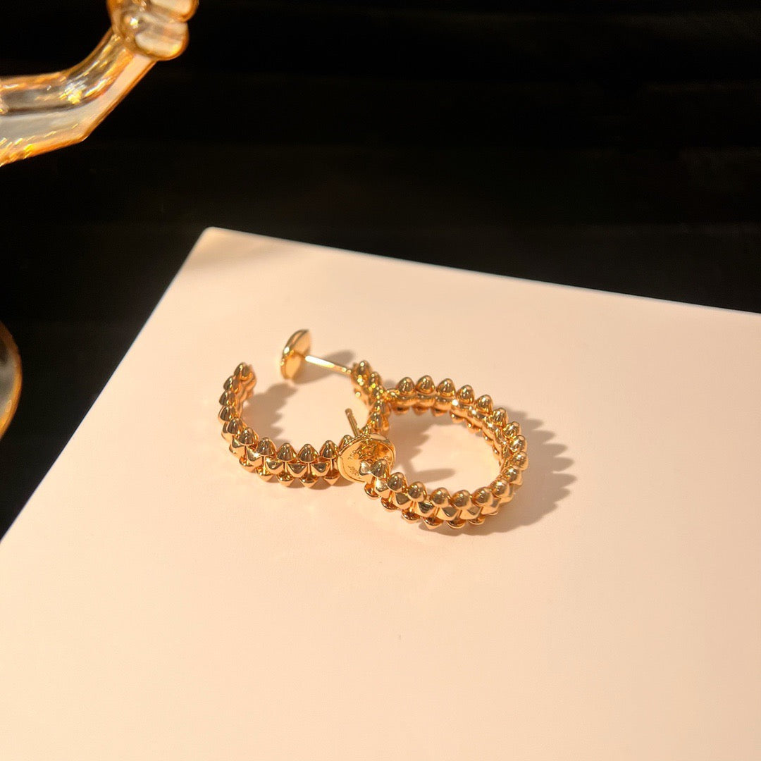 [Vicky]CLASH SMALL HOOP EARRINGS