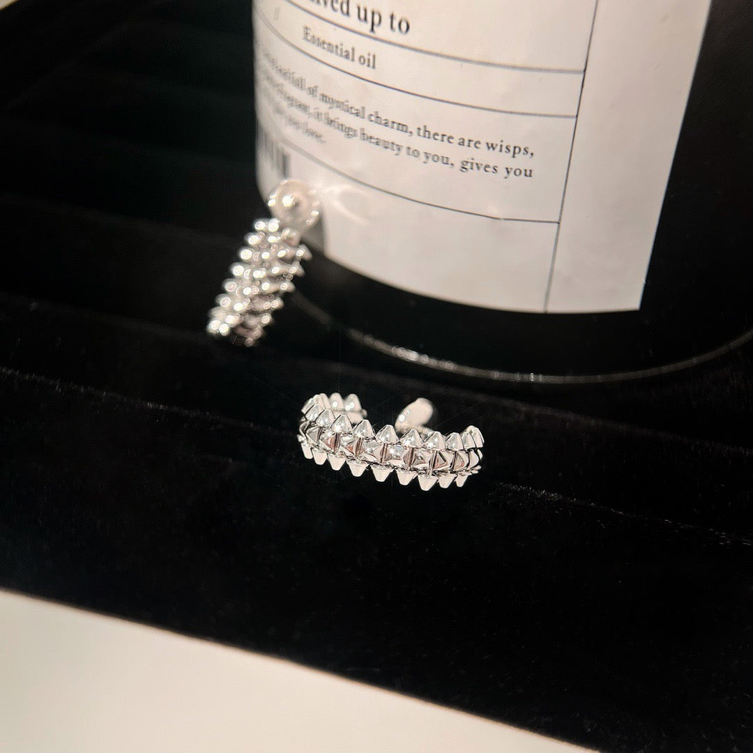 [Vicky]CLASH SMALL HOOP EARRINGS