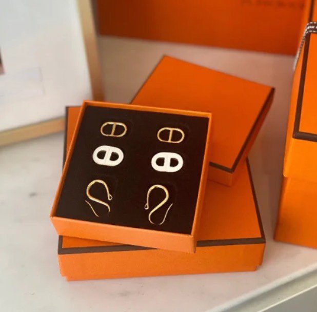 [Vicky]HM O'MAILLON GOLD EARRINGS