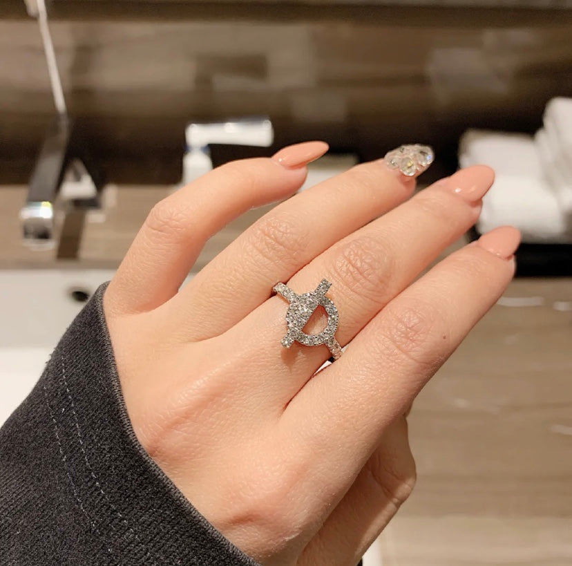 [Vicky]ECHAPPEE RING SILVER DIAMOND