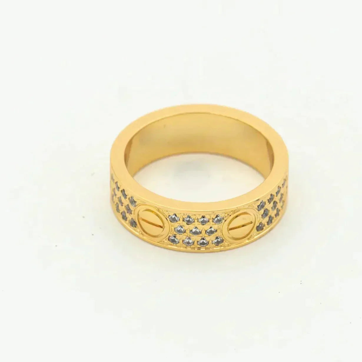 [Vicky]LOVE RING 5.5MM DIAMONDS PAVED