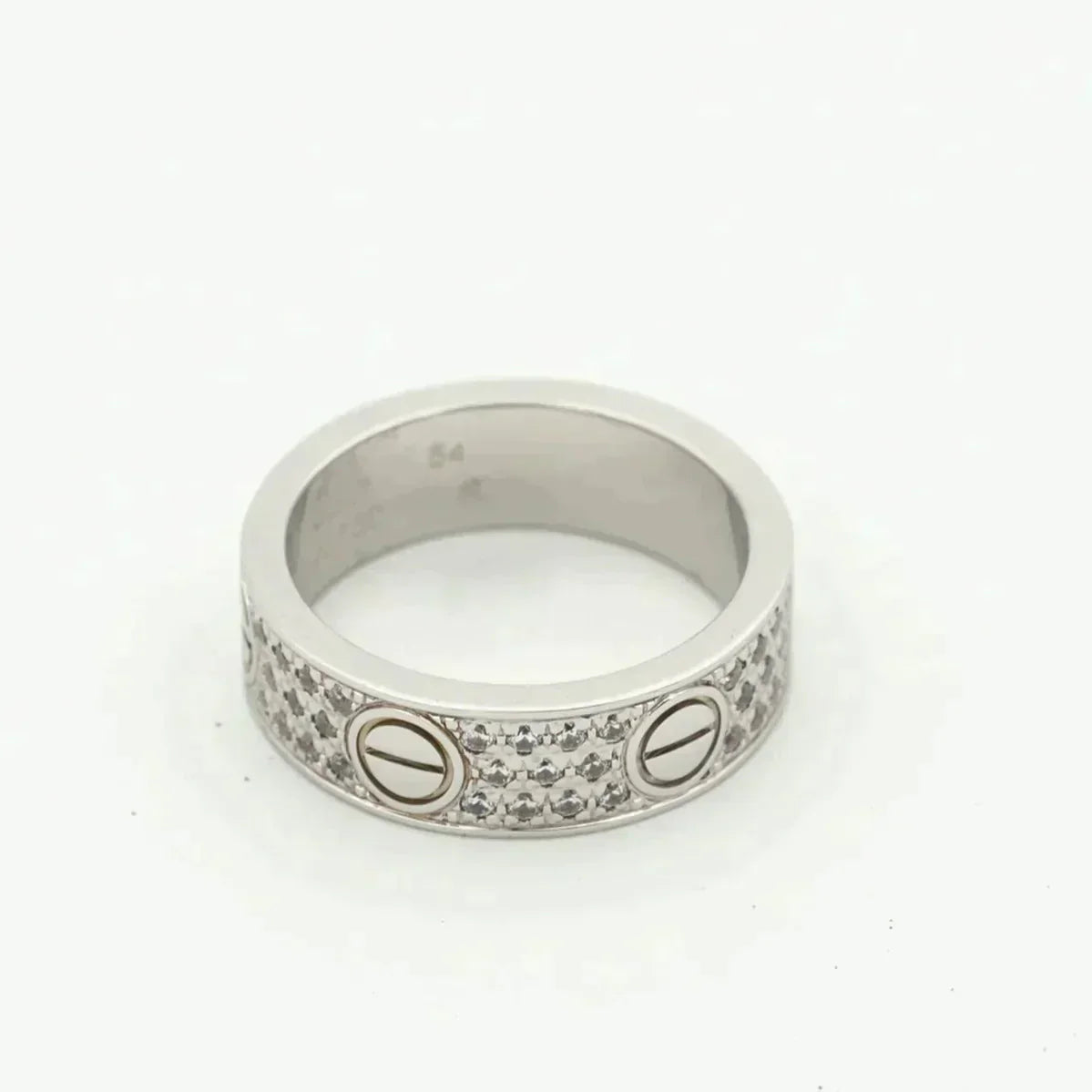 [Vicky]LOVE RING 5.5MM DIAMONDS PAVED