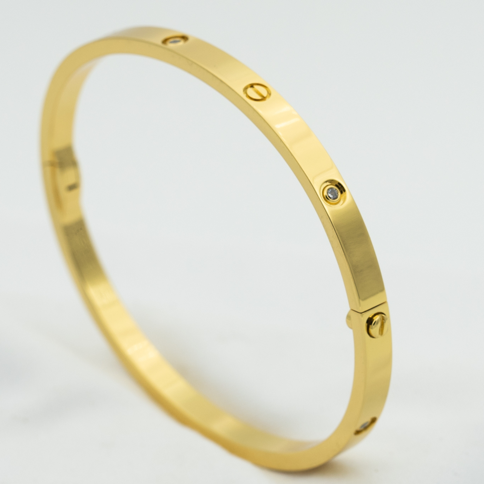 [Vicky]LOVE BRACELET 3.65MM 6 DIAMONDS