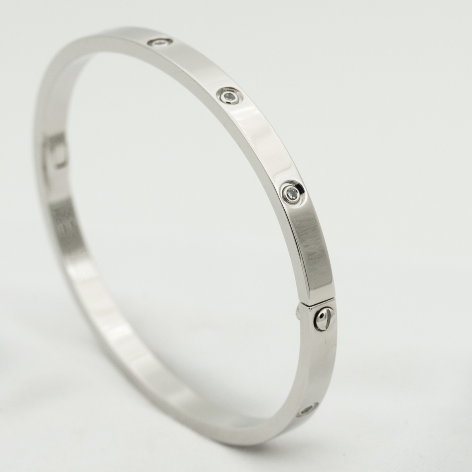 [Vicky]LOVE BRACELET 3.65MM 10 DIAMONDS