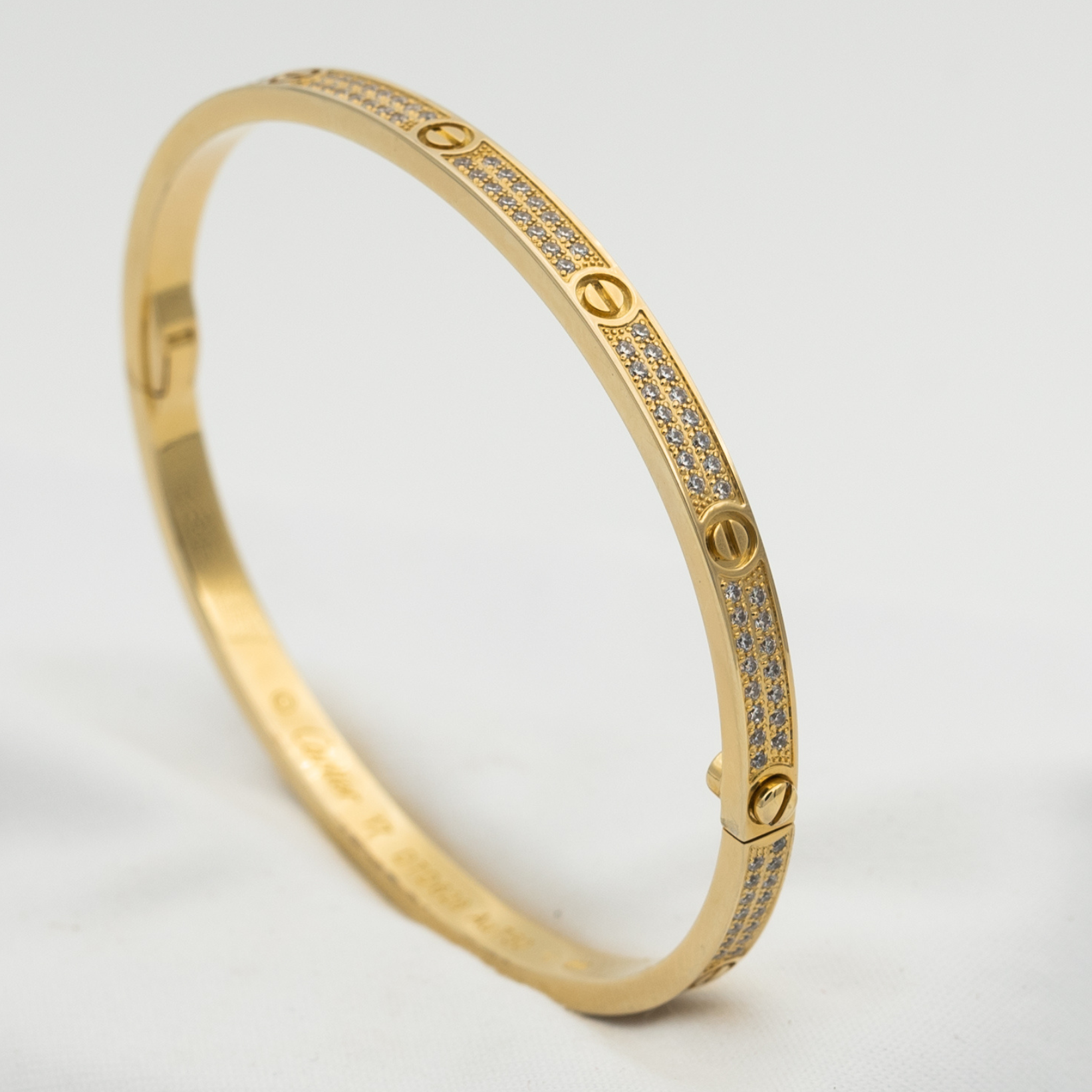 [Vicky]LOVE BRACELET 3.65MM DIAMOND-PAVED