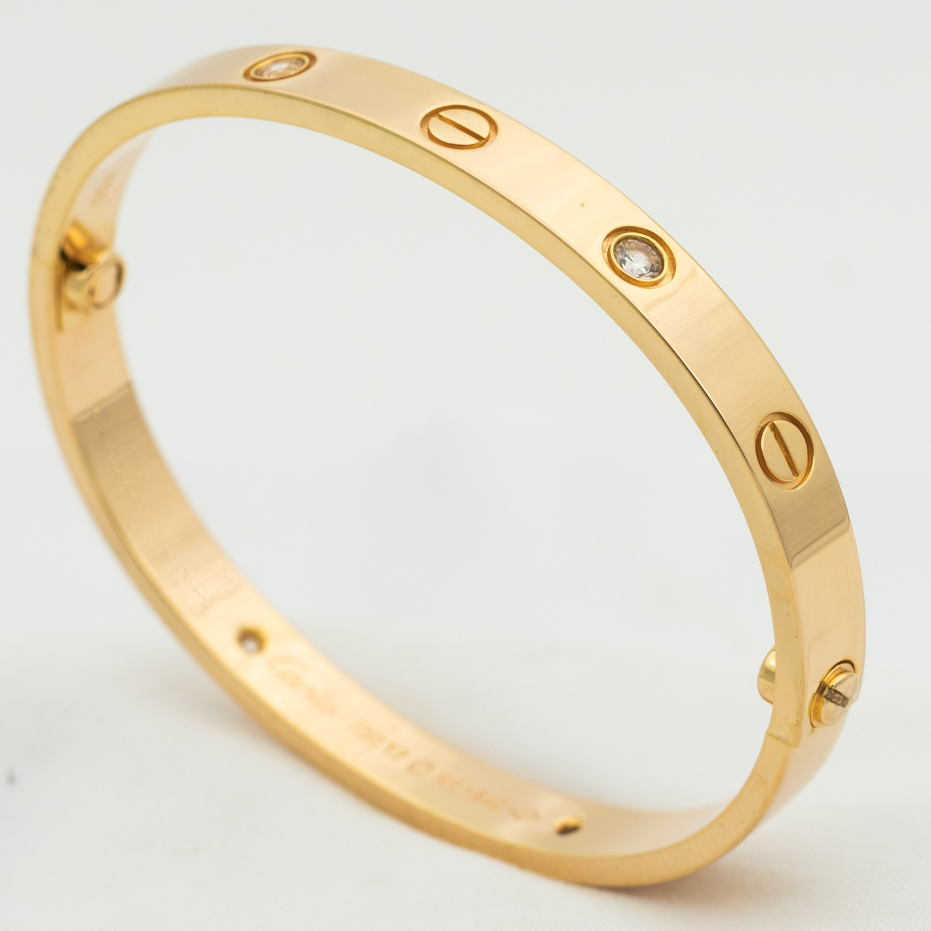 [Vicky]LOVE BRACELET 6.1MM 4 DIAMONDS