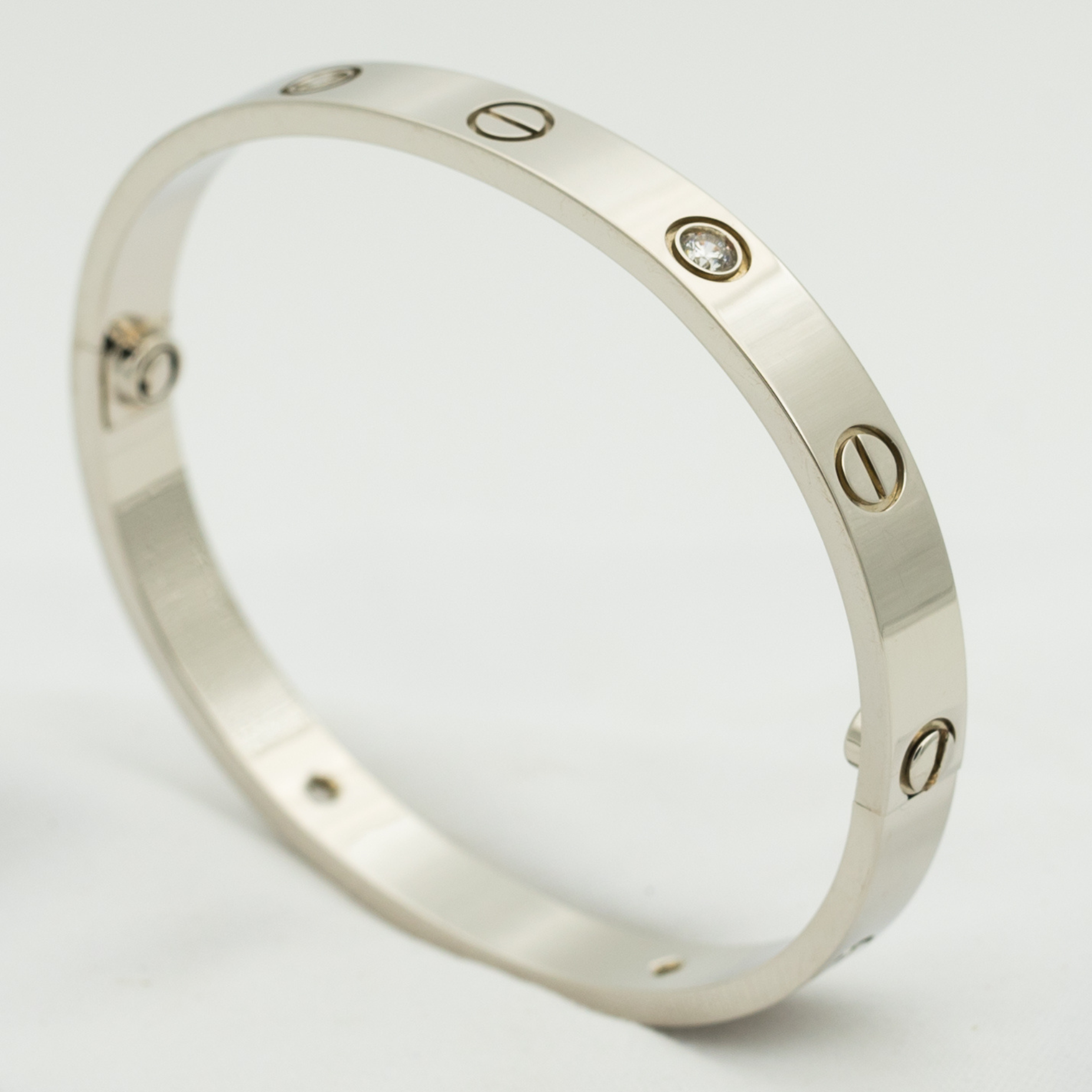 [Vicky]LOVE BRACELET 6.1MM 4 DIAMONDS