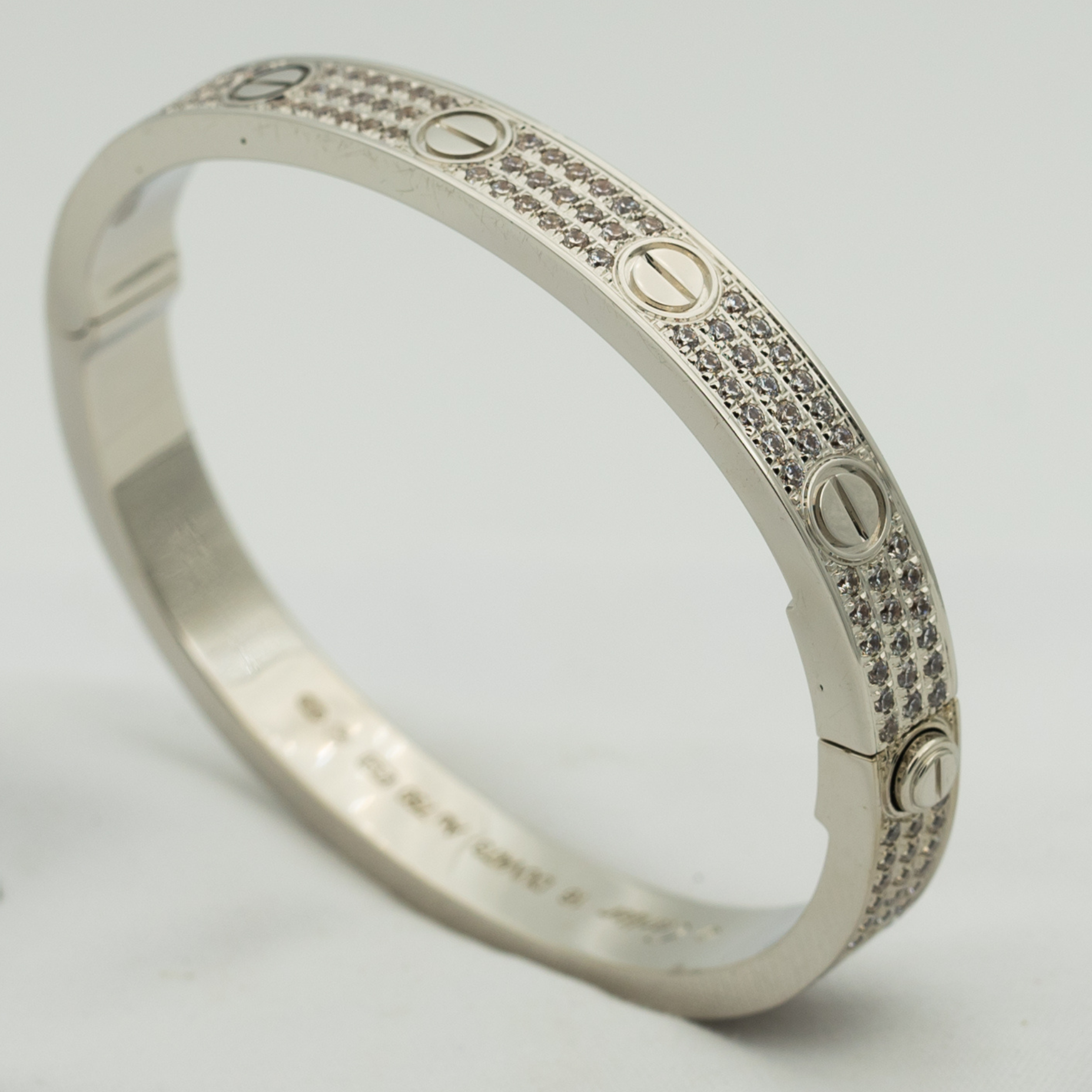 [Vicky]LOVE BRACELET 6.1MM DIAMOND-PAVED