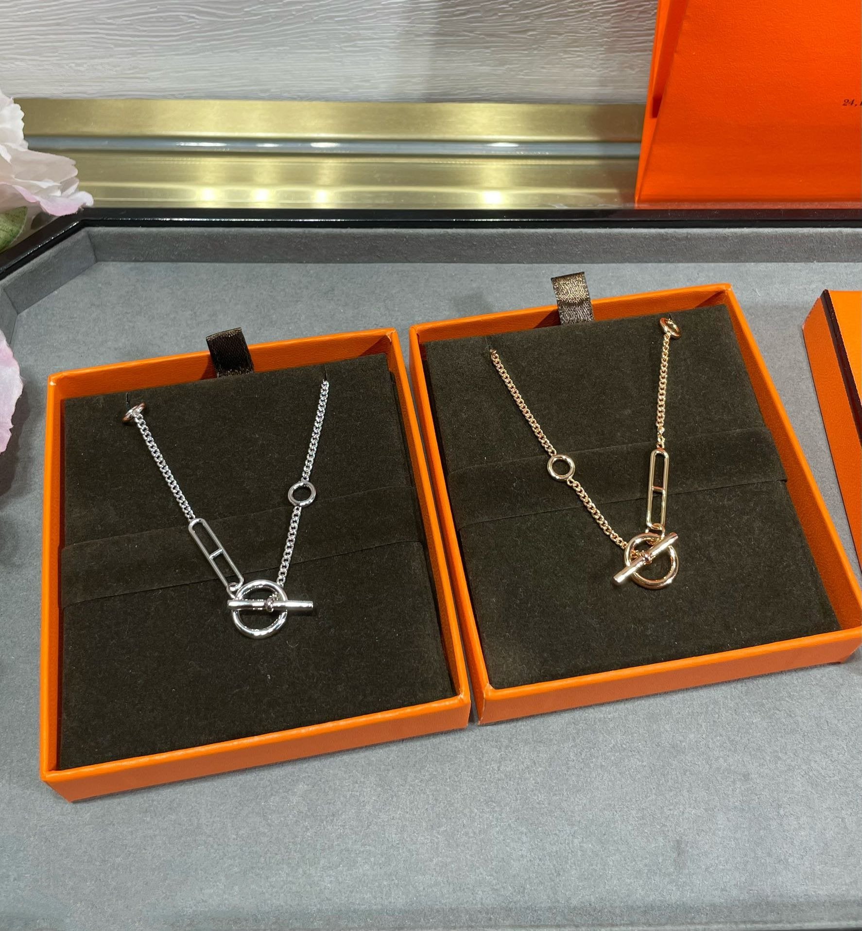 [Vicky]HM STERLING CHAINE D'ANCRE HEART