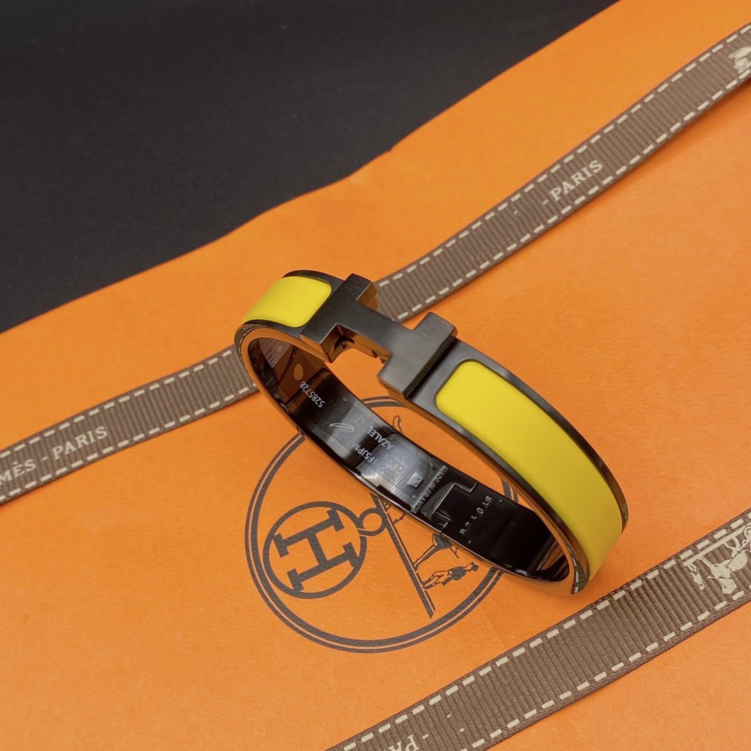 [Vicky]CLIC HM SO BLACK YELLOW BRACELET