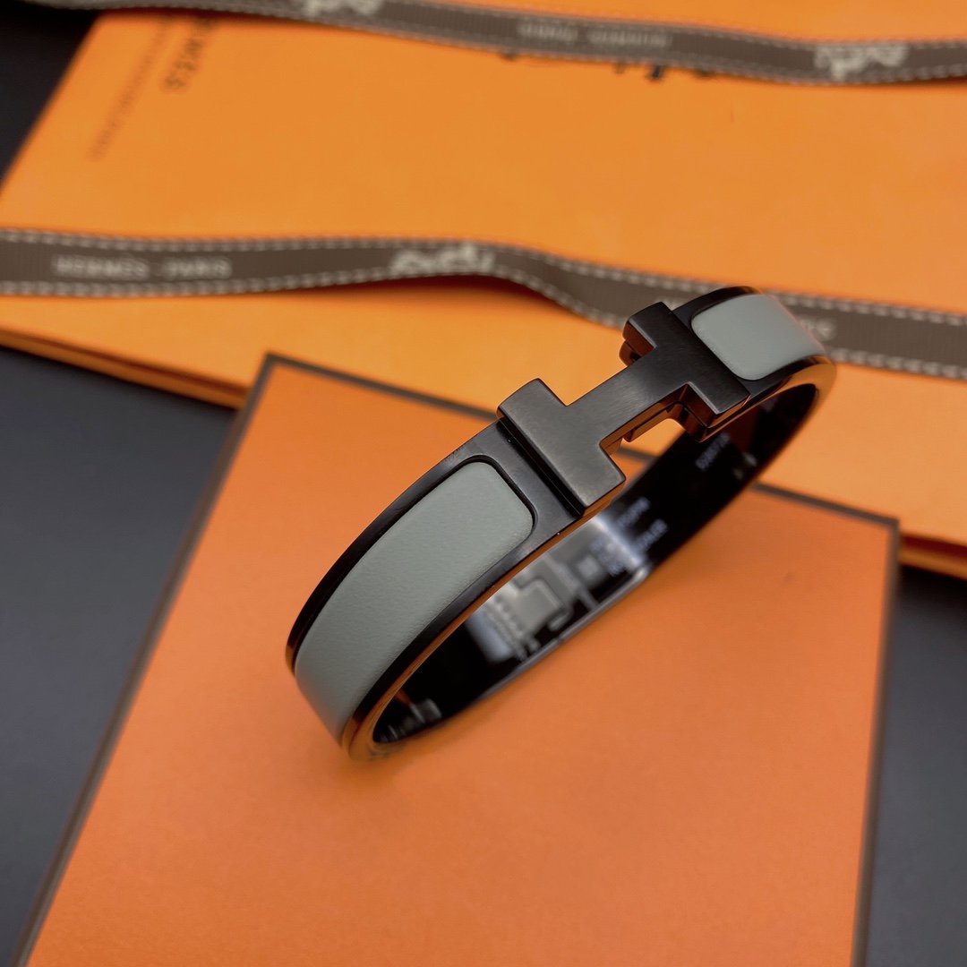 [Vicky]CLIC HM SO BLACK GREY BRACELET