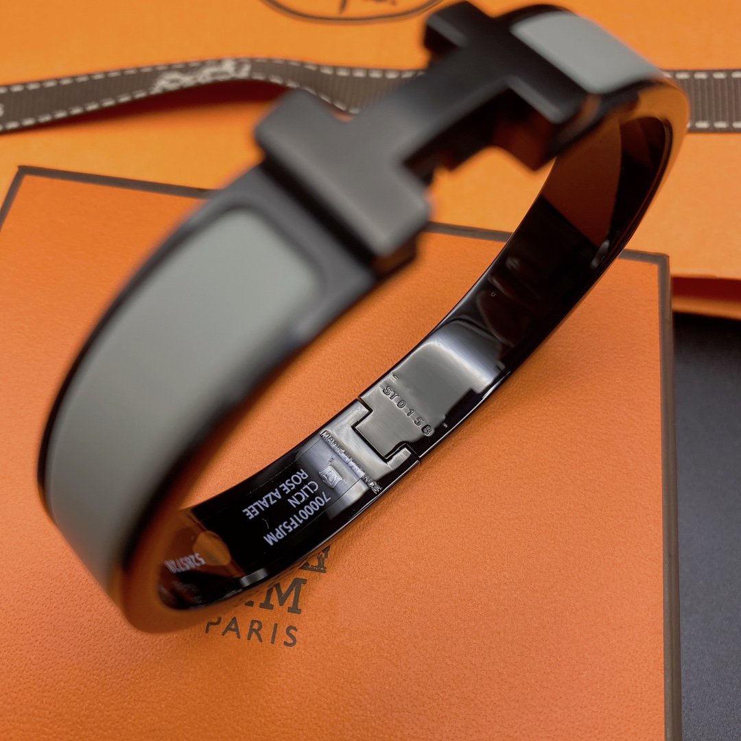 [Vicky]CLIC HM SO BLACK GREY BRACELET