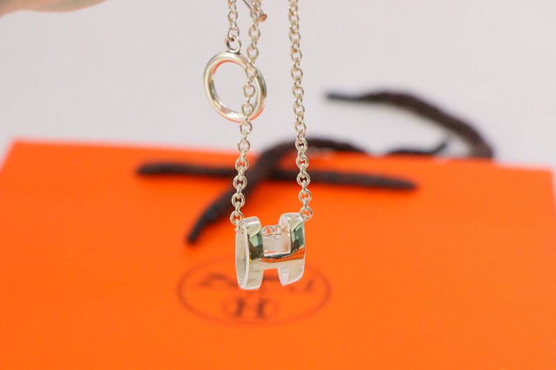 [Vicky]HM NECKLACE H LETTER OVAL SERIES