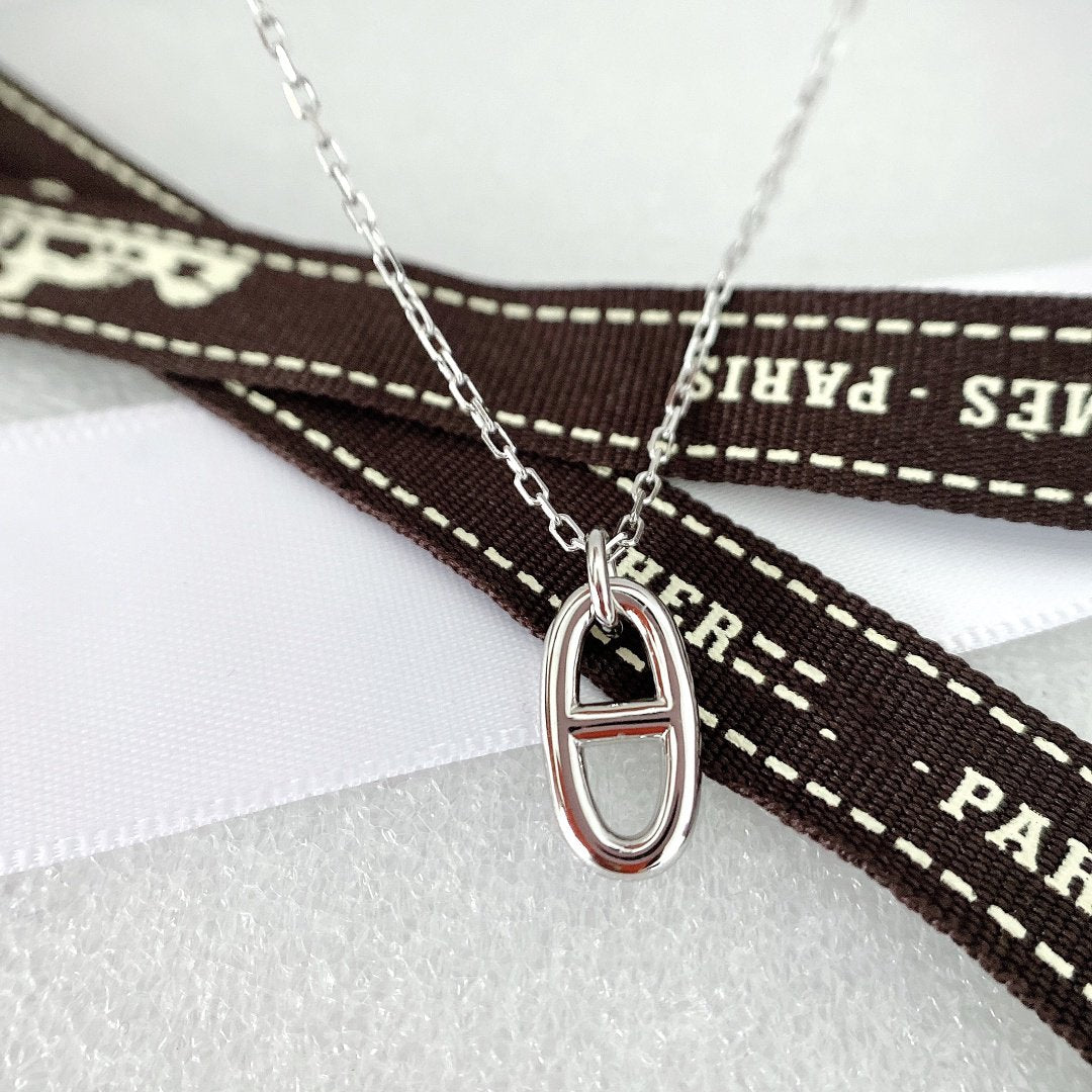 [Vicky]HM PIG NOSE NECKLACE