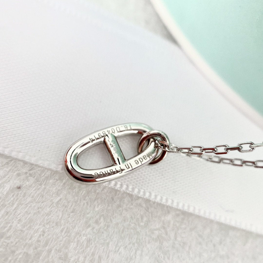 [Vicky]HM PIG NOSE NECKLACE