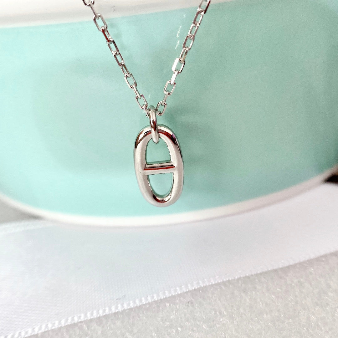 [Vicky]HM PIG NOSE NECKLACE