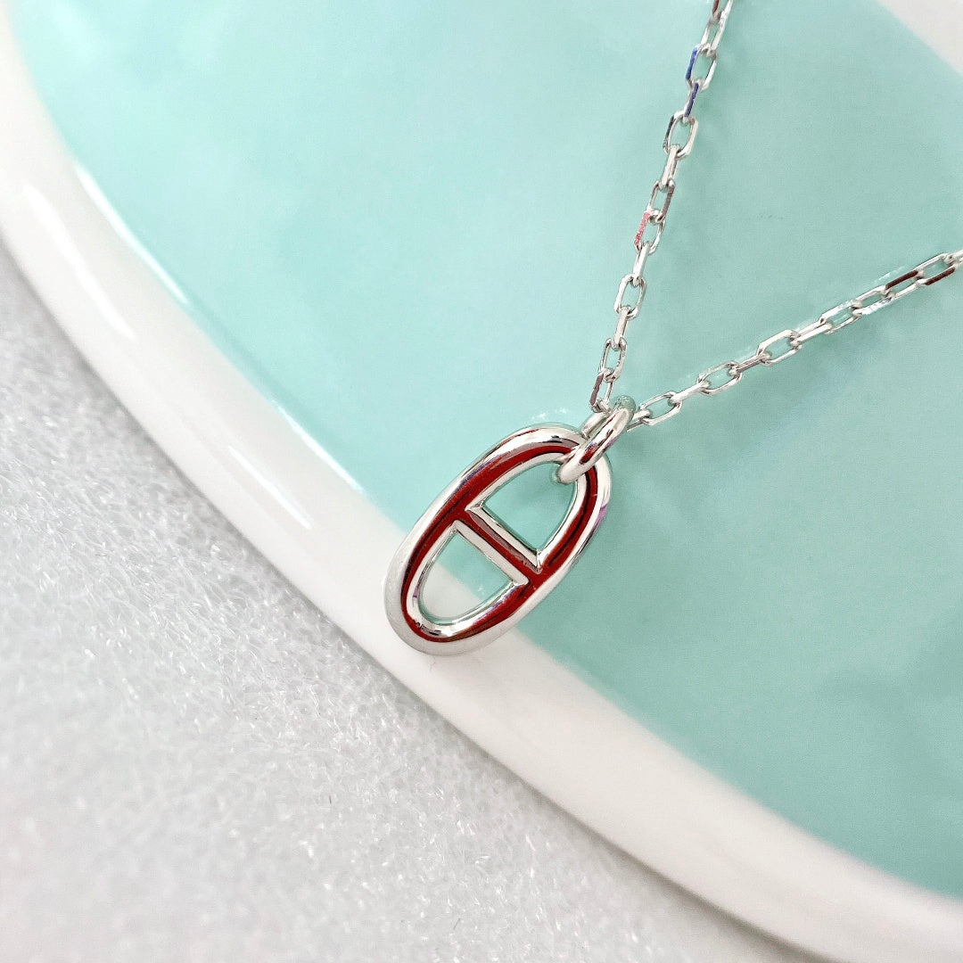 [Vicky]HM PIG NOSE NECKLACE