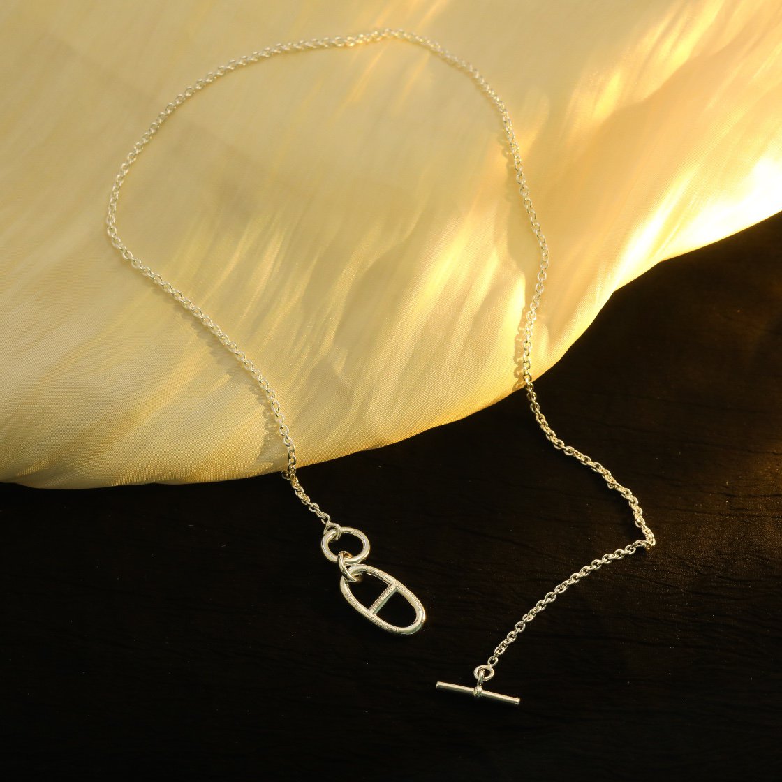 [Vicky]HM CHAINE D'ANCRE PENDANT NECKLACE STERLING SILVER