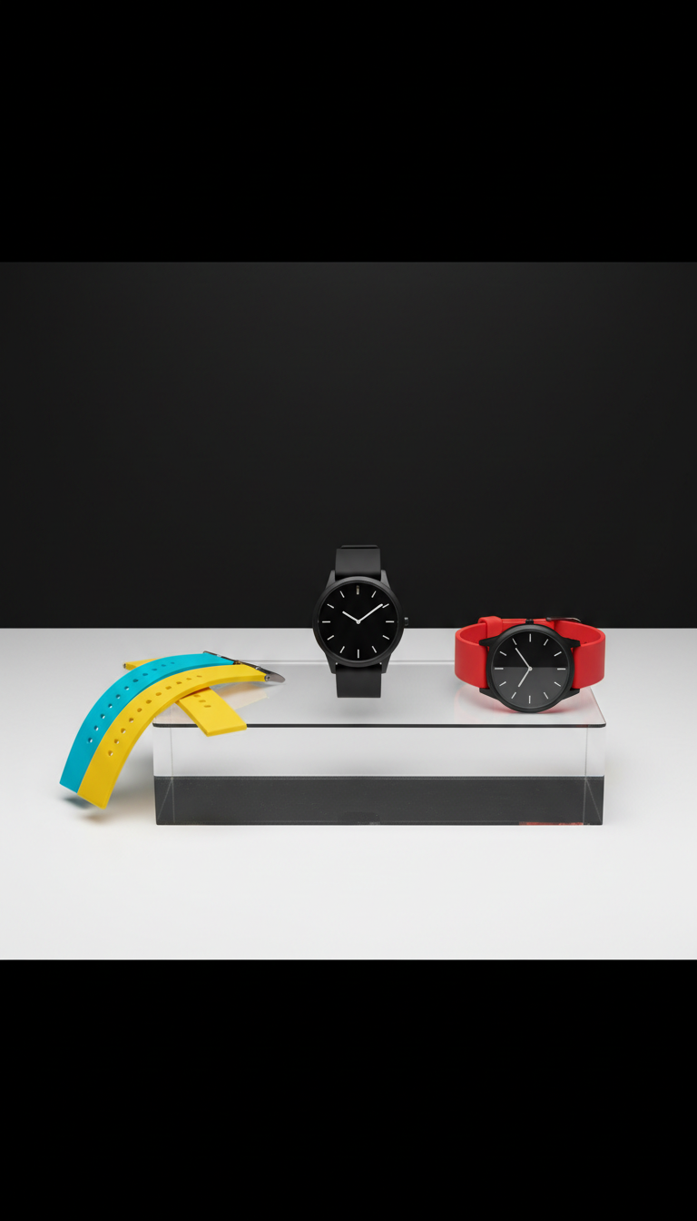 Sport Black Silicone Strap Accessory
