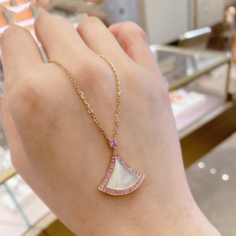 [Vicky]DREAM NECKLACE MOP DIAMOND PINK