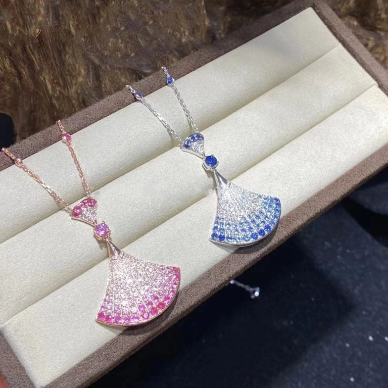 [Vicky]DREAM NECKLACK DIAMOND PINK GOLD