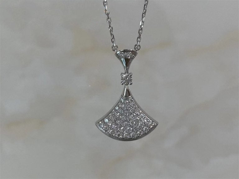 [Vicky]DREAM NECKLACE SILVER FULL DIAMOND