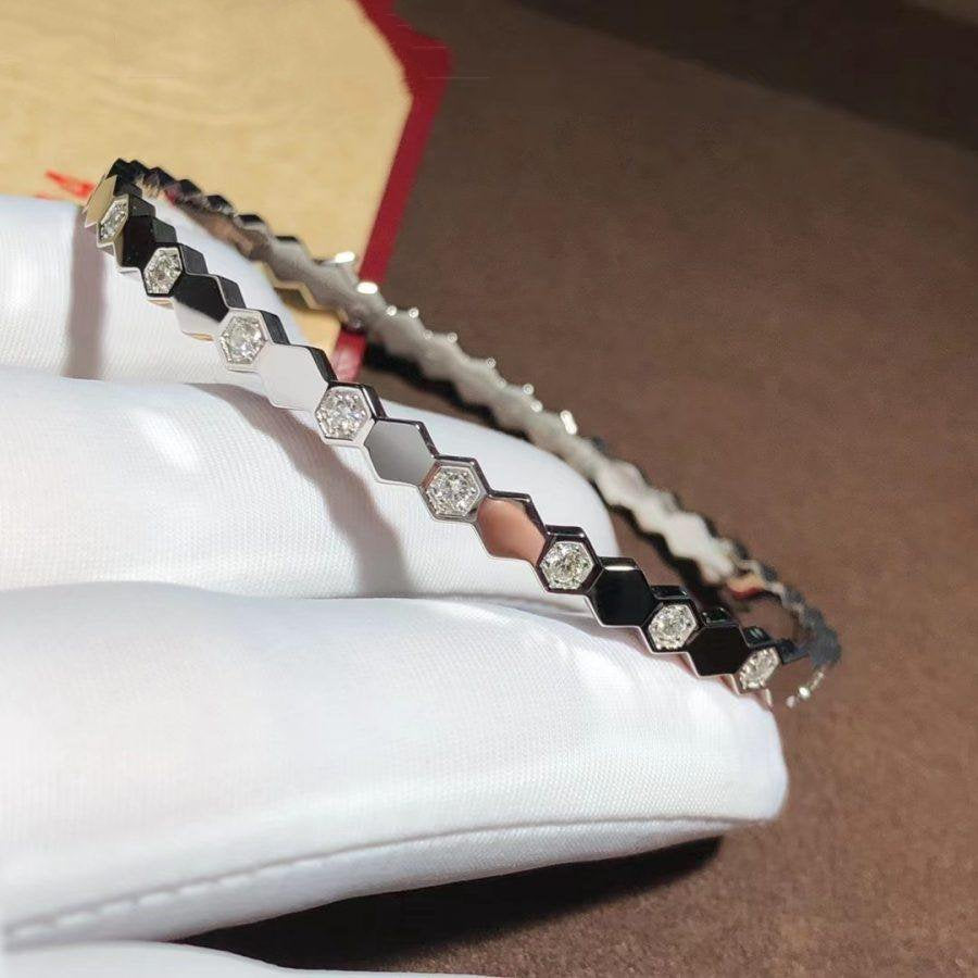 [Vicky]BEE LOVE SILVER DIAMOND BRACELET