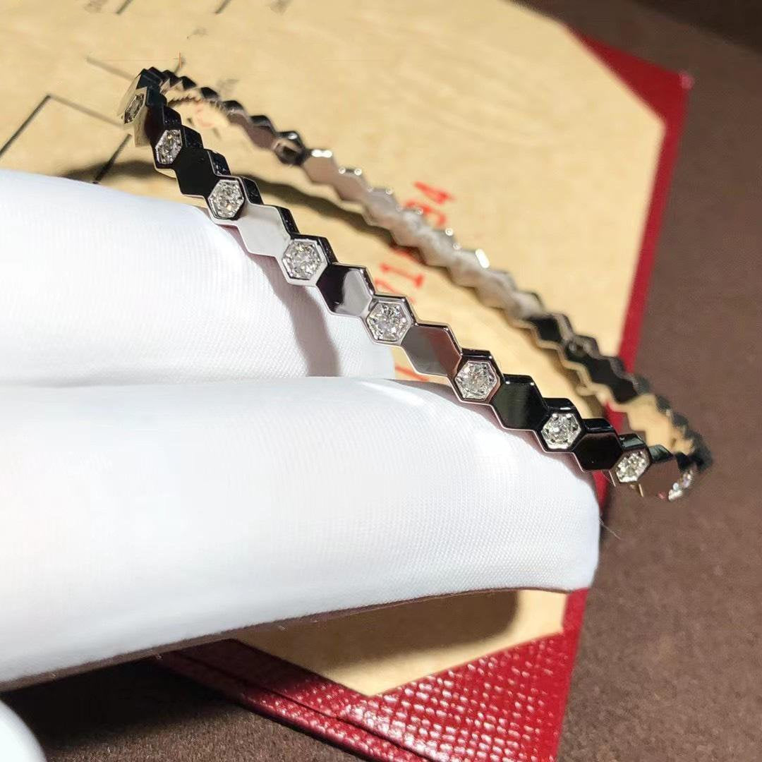 [Vicky]BEE LOVE SILVER DIAMOND BRACELET