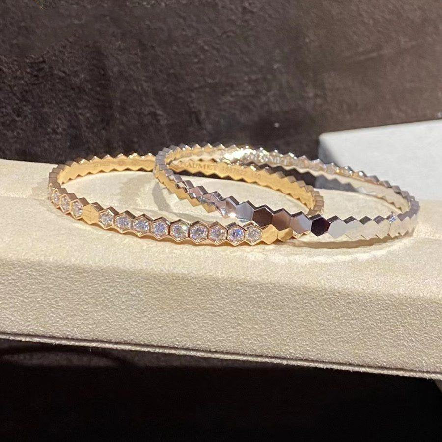 [Vicky]BEE LOVE GOLD BRACELET FULL DIAMOND