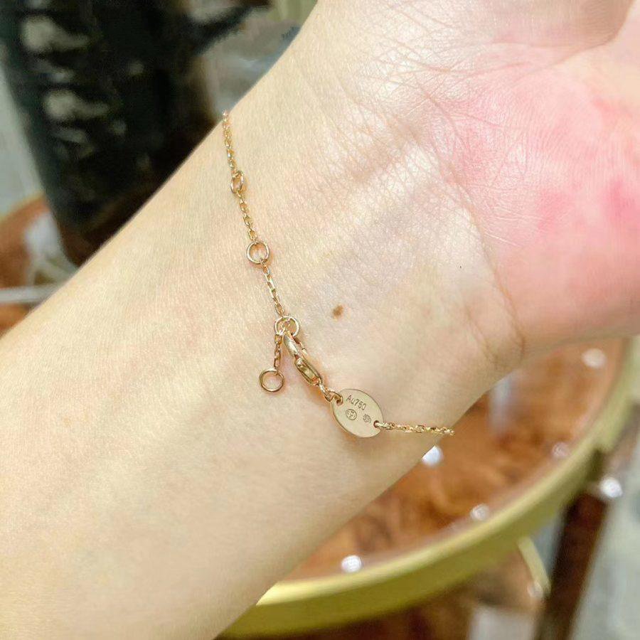 [Vicky]JEUX DE BRACELET MOP PINK GOLD DIAMONDS