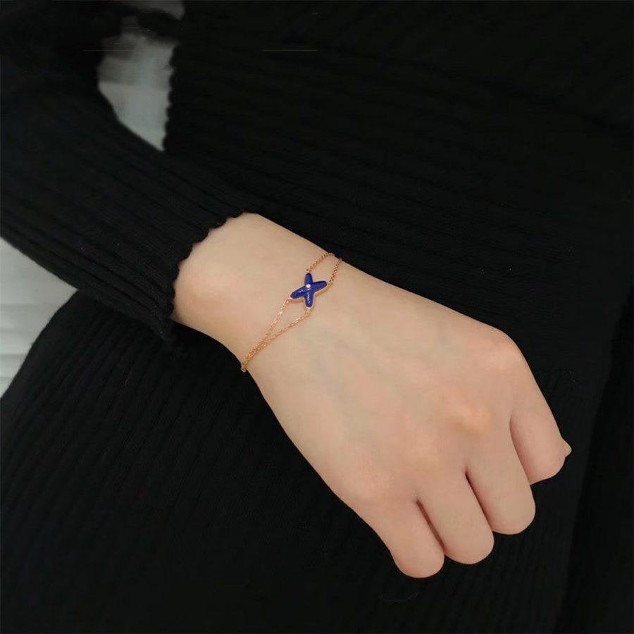 [Vicky]Hollow Design Four-Leaf Clover Flower Shape Ring