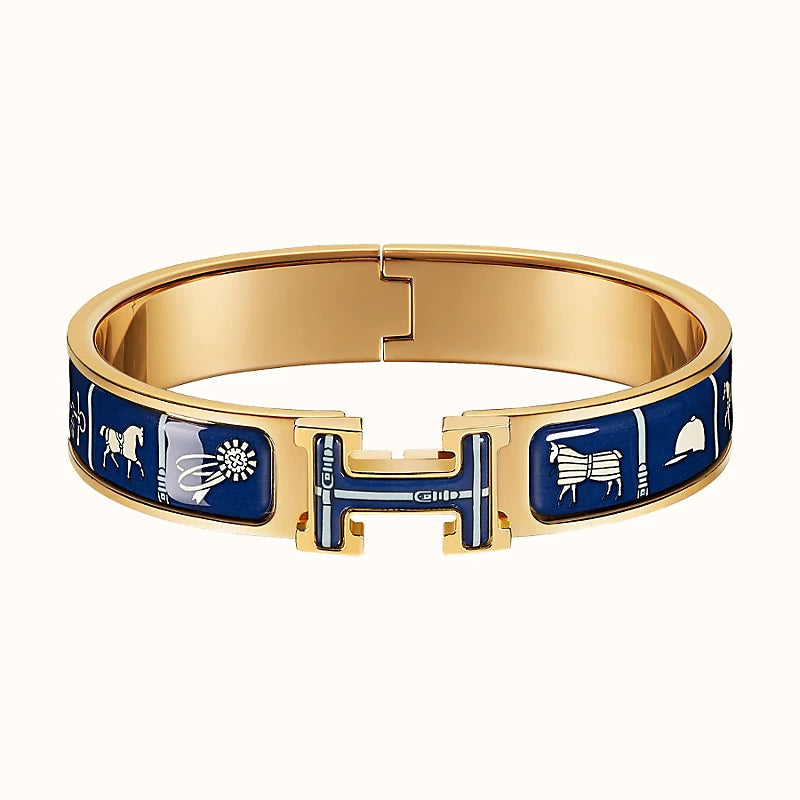 [Vicky]H COUVERTURES DARK BLUE BRACELET